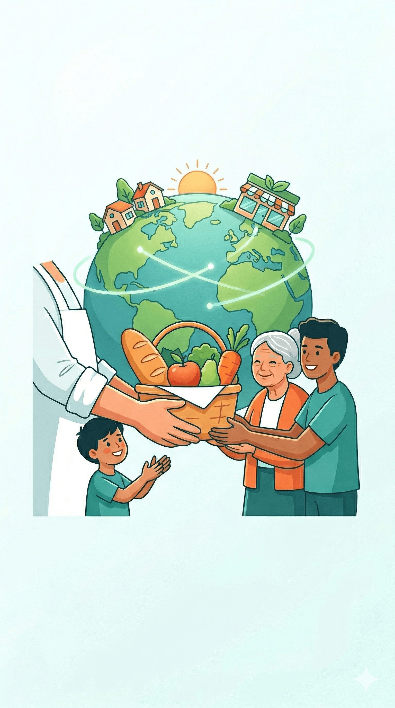 Delivering food during SendBite onboarding — a moment of connection between neighbors